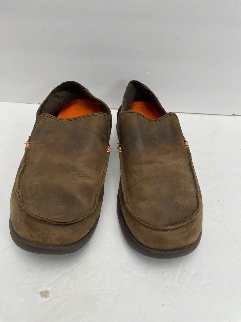 Mens crocs Santa Cruz brown nubuck leather 11